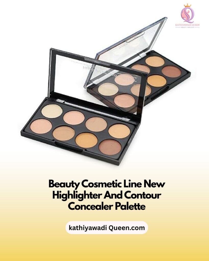 Multishade highlighter and contour concealer palette – perfect for makeup base and contouring